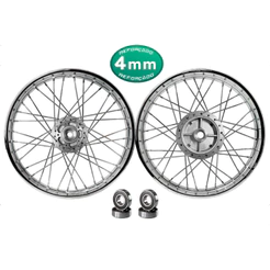 Par Aro Roda 4mm Cg Fan Titan 150 Freio Á Disco C/rolamentos