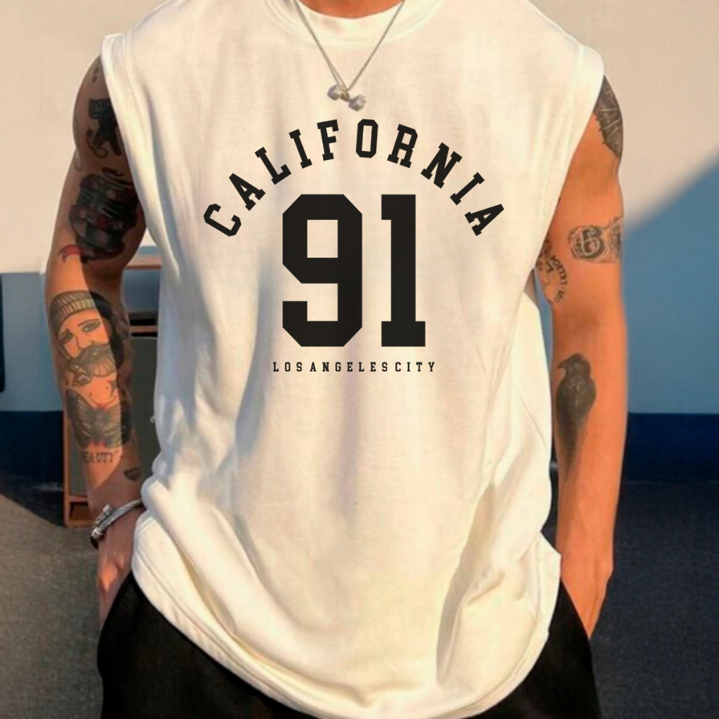 Oversized Regata Camiseta Streetwear California Camisa Unissex Academia Treino Camiseta Larga