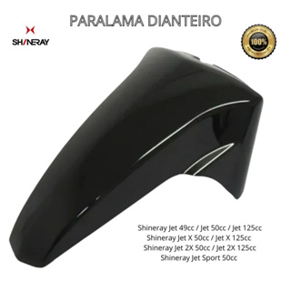 Paralama Dianteiro Shineray Jet 49/50/125 2013-18 Jet 50X/125X 2019-22 Jet 50S/125SS 2023 Em Diante em Oferta na Shopee