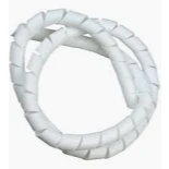 ESPIRAL ORGANIZADOR DE FIO/CABO, COR: BRANCO, PCTE 10 MTS