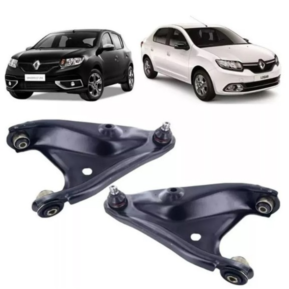 Par Bandeja Balança Sandero Logan 2014 A 2023 Completa Nova em Oferta na Shopee