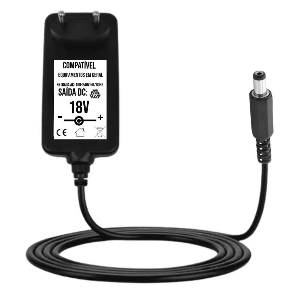 Fonte 18v Conector P4 5,5mm Externo 2,1mm Interno em Oferta na Shopee