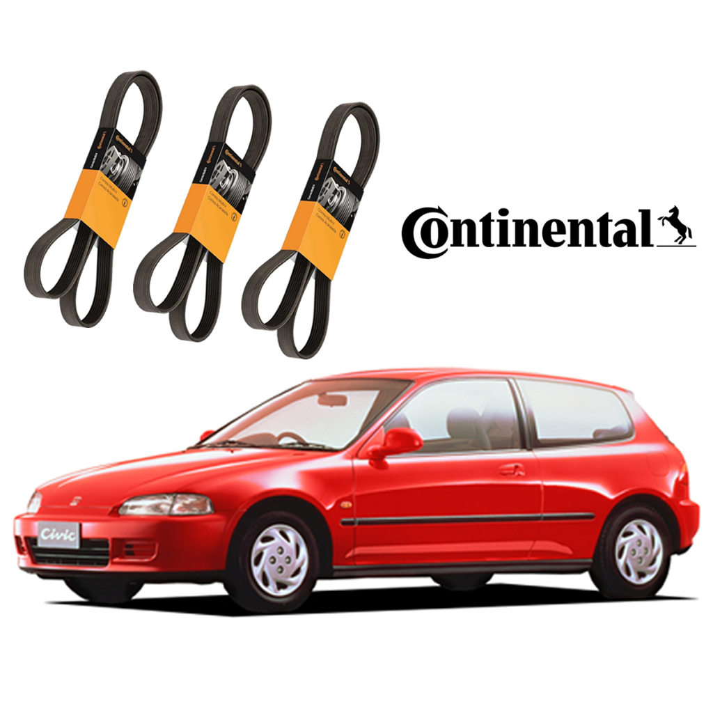 Kit Correias Poly V Acessórios Honda Civic Hatch 1.5 Lsi 1992/1995