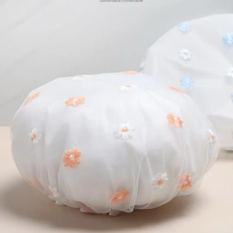 Touca De Banho Luxo Camada Dupla Elástico Impermeável em Oferta na Shopee