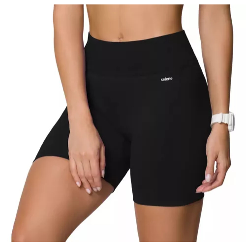 Bermuda Short Selene Microfibra Academia Sem Costura Leg Legging Sem Transparência Fitness Corrida