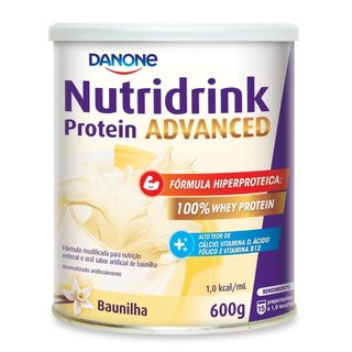 Nutridrink Protein Advanced em Pó Danone Baunilha 600G em Oferta na Shopee