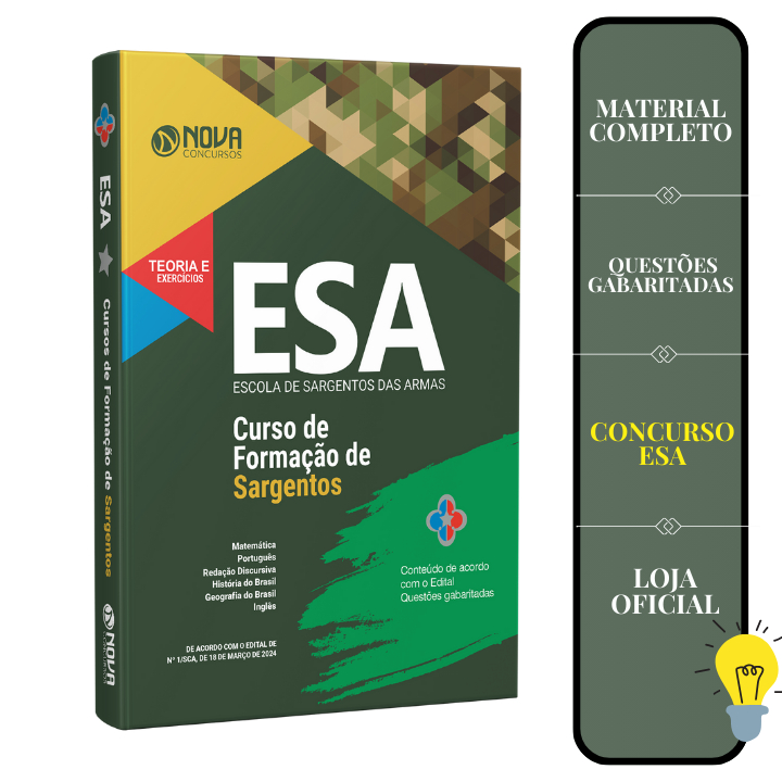 Imagem Apostila ESA - Curso de Formação de Sargentos
