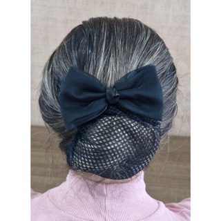 Presilha de Cabelo Laço com Rede Preto Colorido Uso Profissional em Oferta na Shopee