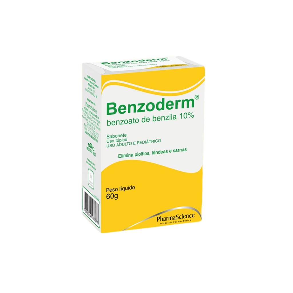 Benzoderm Benzoato de Benzila Sabonete em Barra 60g