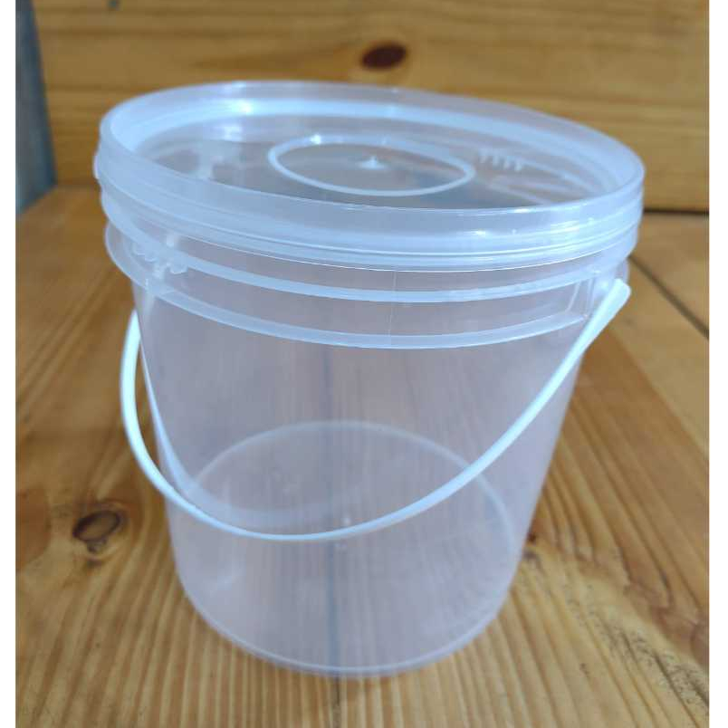 5 un de Pote Tipo Balde 3,200ml com alça resistente e tampa com lacre de segurança em Oferta na Shopee