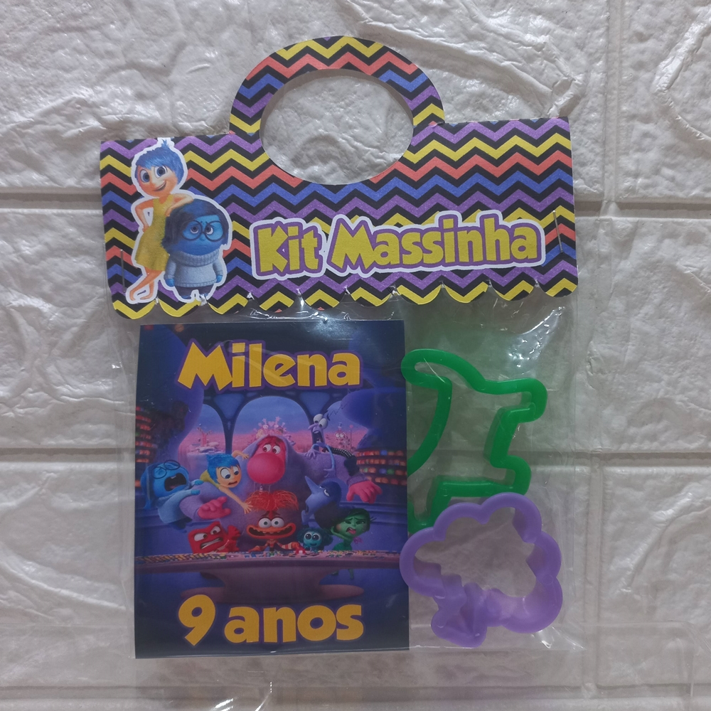 Kit Massinha Personalizada Divertidamente 2 / Lembrancinha Para Festa Infantil / Lembrancinha Divertidamente 2