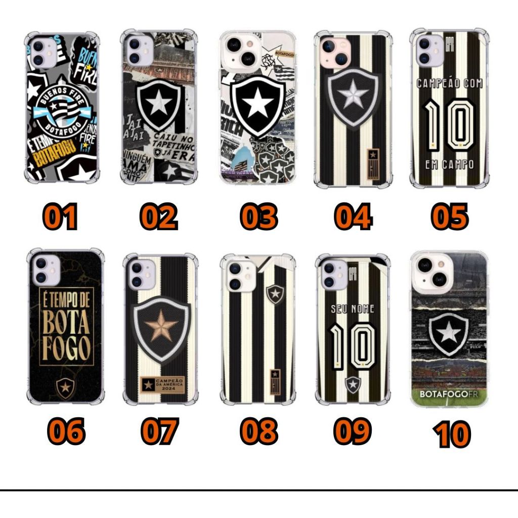 Capa Capinha de Celular Botafogo Campeão 2024