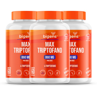 BIOGENS KIT 3X MAX TRIPTOFANO 860MG 60 CAPS em Oferta na Shopee