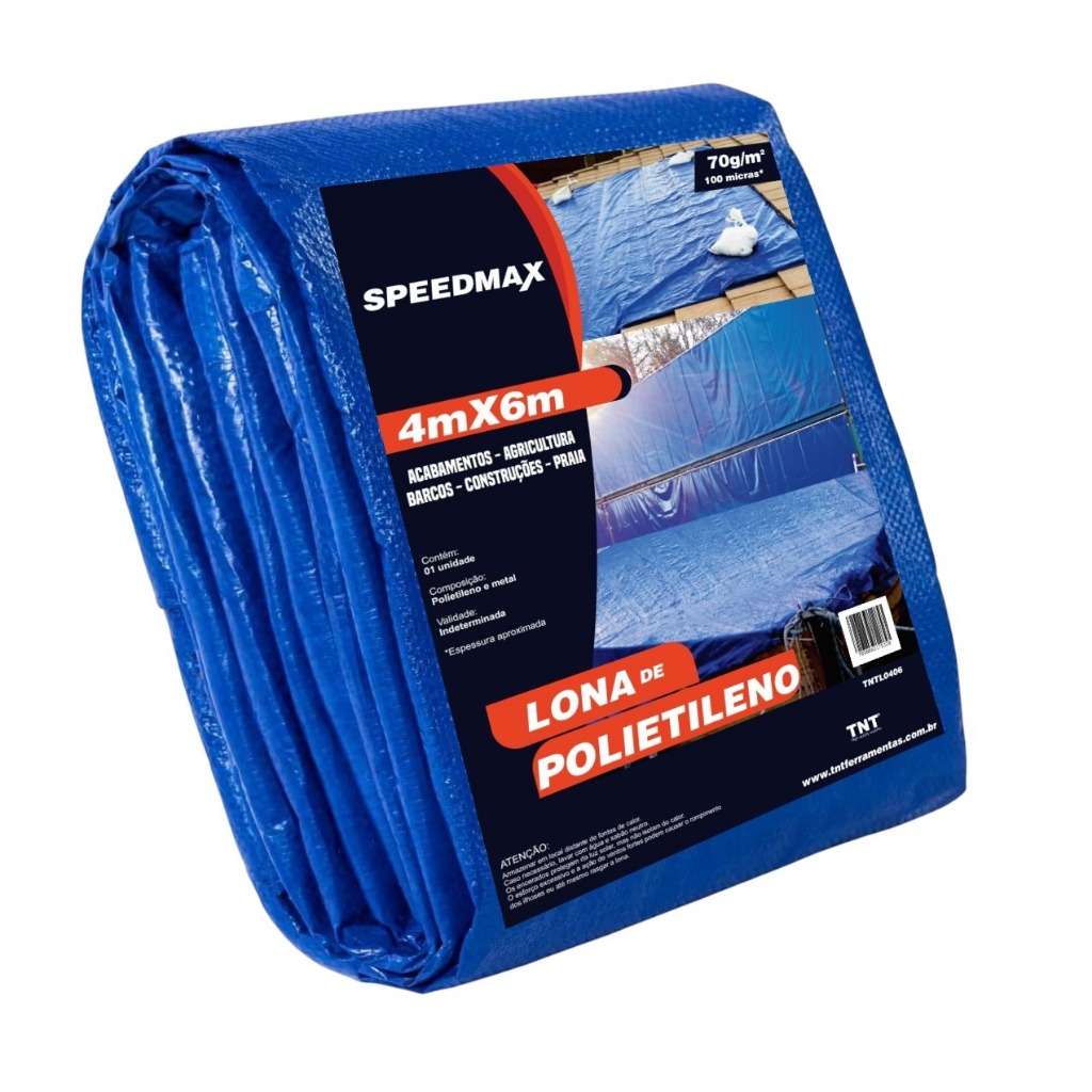 Lona 4x6 Mt Azul Carreteiro Impermeavel Telhado Multiuso em polietileno em Oferta na Shopee