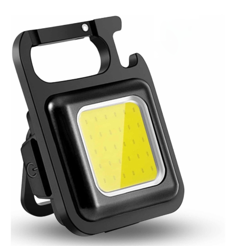 Mini Lanterna Com led Portátil/USB Recarregável 3 Modos De Luz Lanternas De Chaveiro E Abridor De Garrafas/De Emergência em Oferta na Shopee