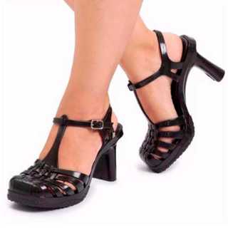 Sandalias Aranha Vixen Sandalia Salto alto Salto grosso meia Pata em Oferta na Shopee