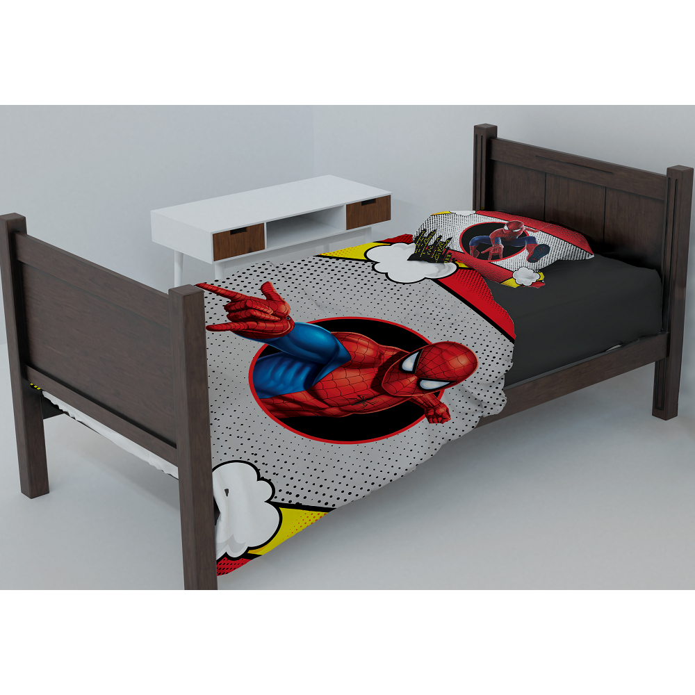JOGO DE LENÇOL INFANTIL, HOMEM ARANHA COBRE LEITO LENÇOL DE CIMA - LSE1