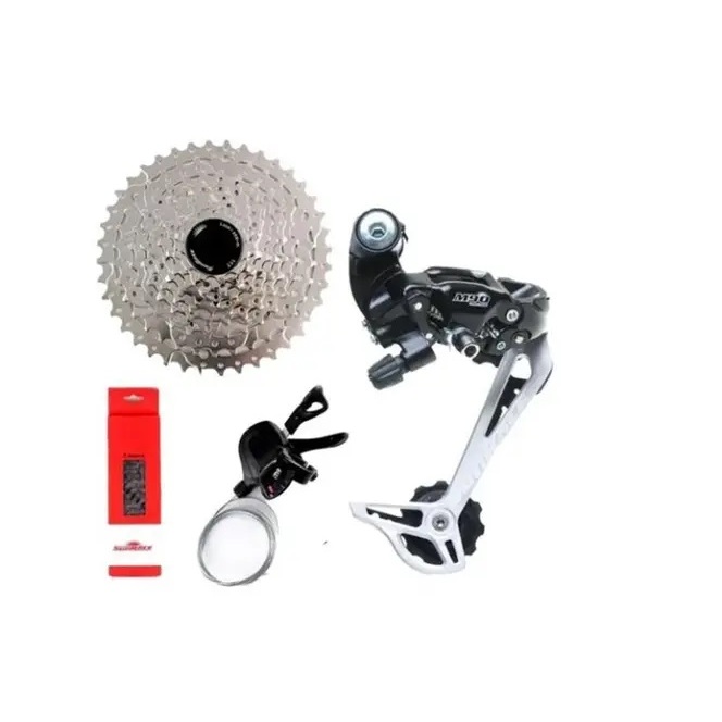 Kit Transmissão Grupo Sunrace 9v 1x9v 11x40 Mtb Bike 4 Peças