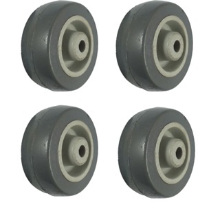 Kit 4 Rodas Termoplásticas 210 (2") Furo Passante 1/4" em Oferta na Shopee