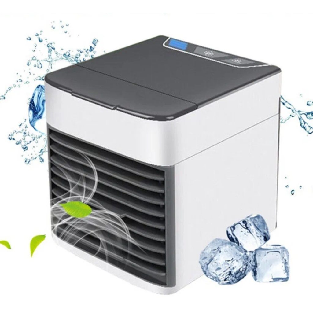 Mini Ar Condicionado Portátil Climatizador Umidificador Usb Clima Tempo Estações Verão Ventilador