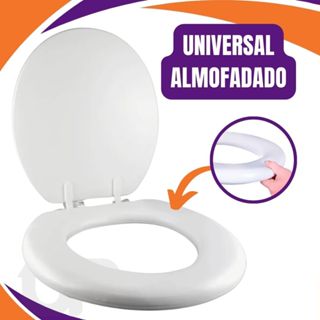 Assento de Vaso Sanitário Almofadado Universal Premium em Oferta na Shopee