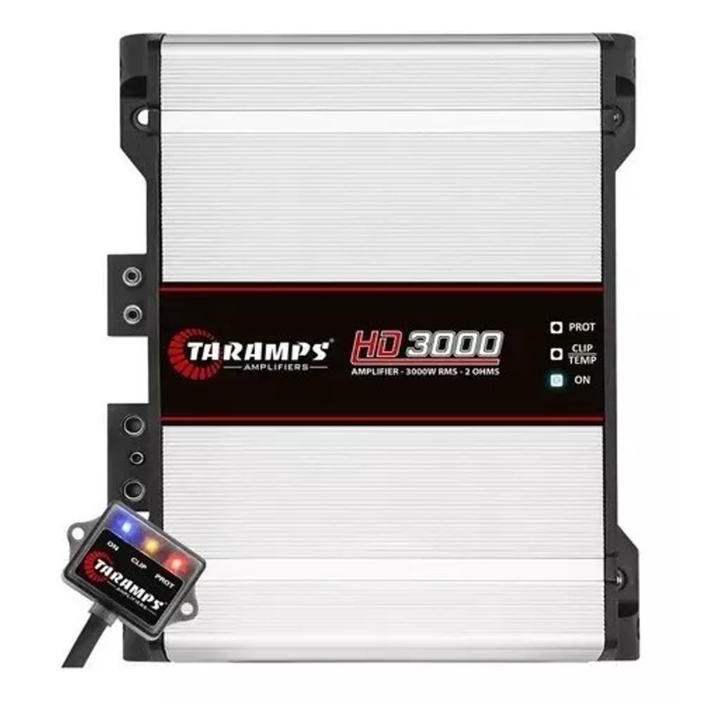 Modulo Taramps Hd 3000 2ohms 3000rms Amplificador Automotivo com Monitor de Led M1