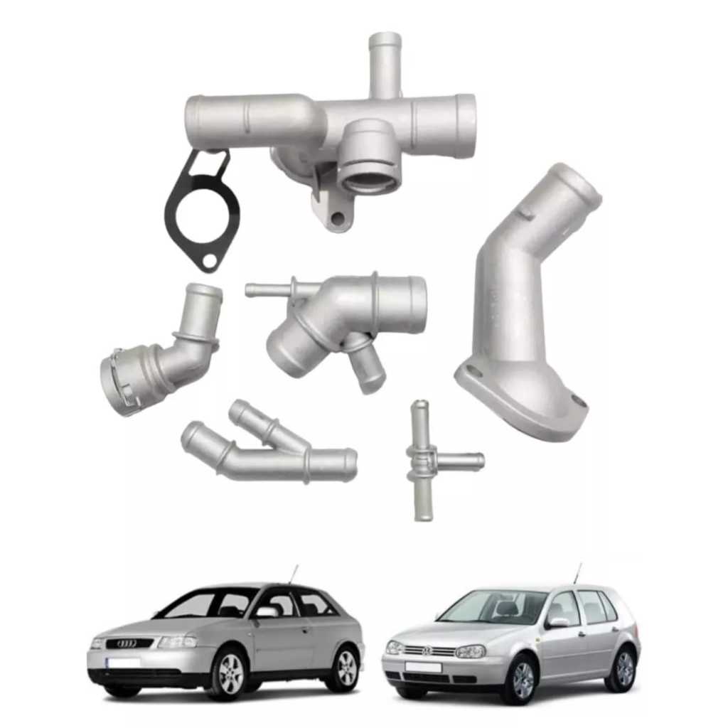 Kit Flange Conexão Alumínio Audi A3 e Golf GTI
