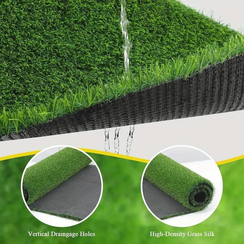 Tapete Grama Sintética Artificial 20mm Medida1,00 x 1,00 ( 1.00m² ) Para Decoração Jardim- B-28