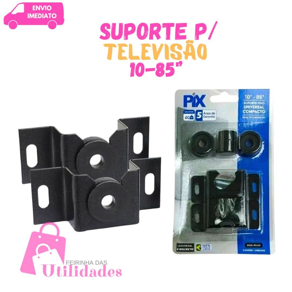 Suporte  Para TV  10 Até 85 Polegadas  Universal P/ Tv Led, Lcd Plasma