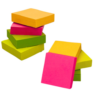 Kit Bloco Adesivos  Bloco Para Anotações Colorido 400 folhas 800 folhas e 2000 folhas em Oferta na Shopee