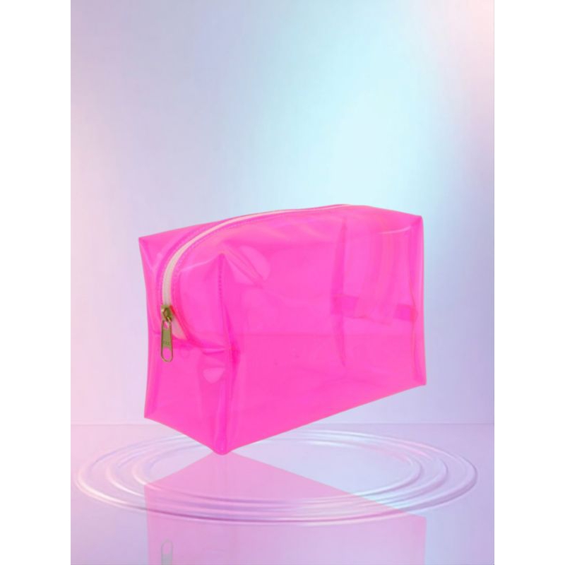estojo nesseceir transparente neon verão dia dia