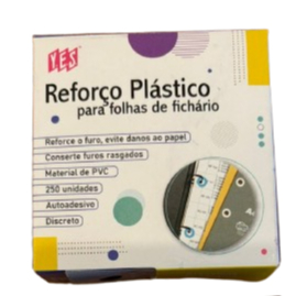 Reforço Plástico Para Folhas de Fichário Yes C/250Unidades Autoadesivo. em Oferta na Shopee