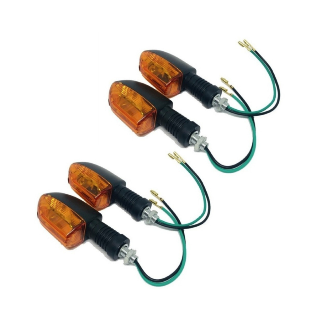 Kit com 2 ou 4 Setas Universais p/ Moto – Fan, Titan, Bros, YBR