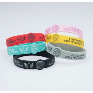 Pulseira Silicone São Bento Oração Completa em Oferta na Shopee