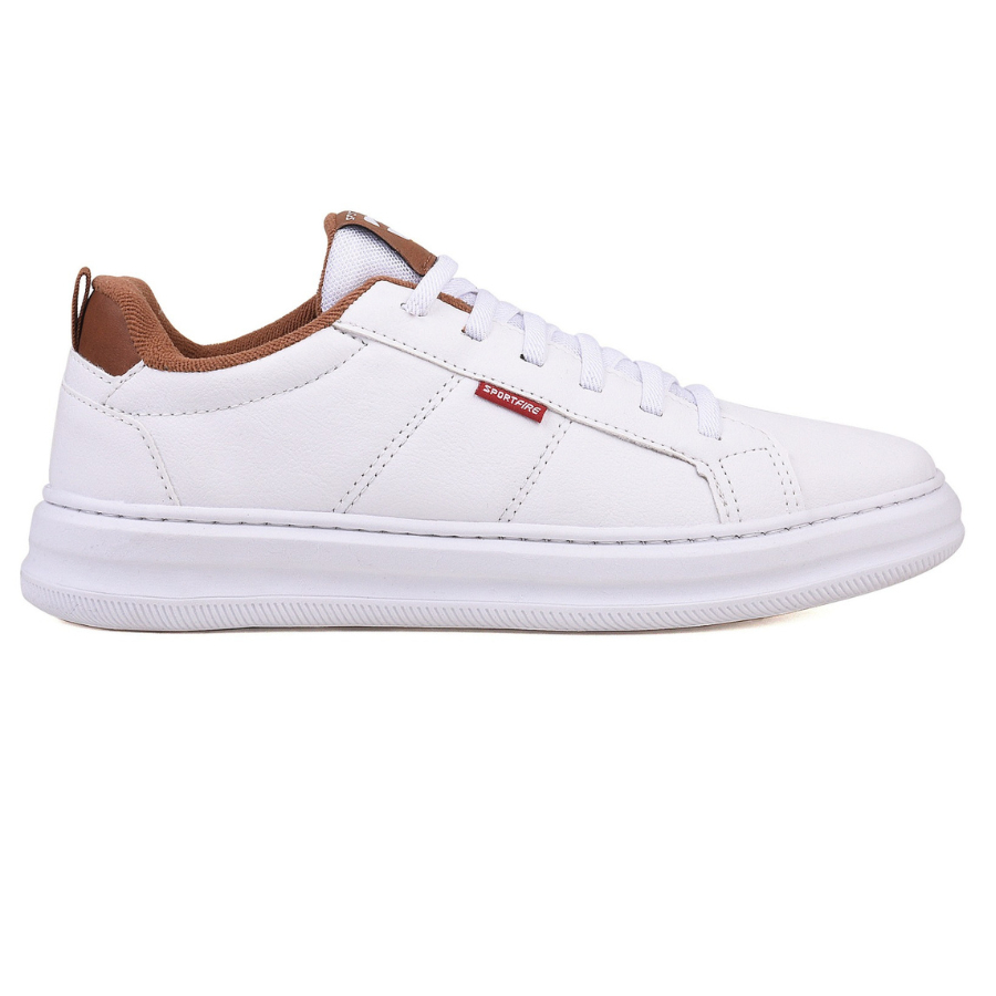 Sapatenis Masculino Casual Branco Street Original Tênis Air Academia Calce Fácil Elastico sola alta