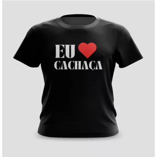 Camiseta Camisa Eu Amo Cachaça Carnaval Meme
