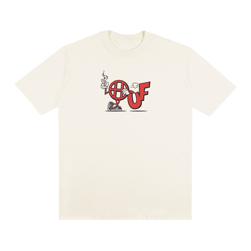 camiseta skatista streetwear huf worldwide oversized