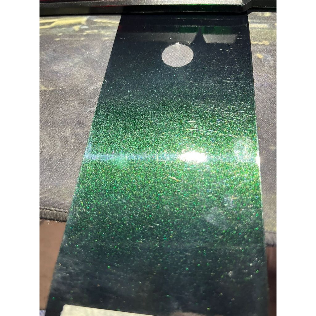 Tinta automotiva base poliester Verde esmeralda perolizado em Oferta na Shopee
