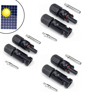 3 Pares de conector mc4 solar instalação de Painel Solar plug conector sistema fotovoltaico em Oferta na Shopee