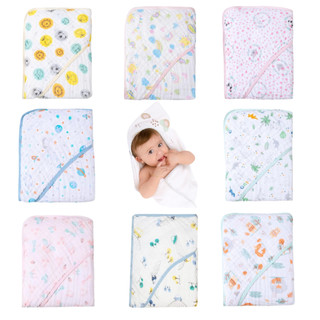 Toalha De Banho bebe criança infantil Soft com capuz Tecido De Fralda Menino Menina 80x80cm