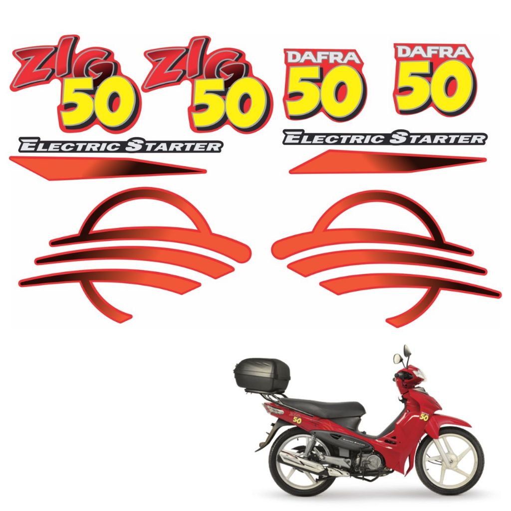 Kit Adesivos dafra Zig 50cc