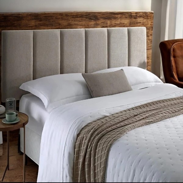 Kit Cabeceira em L Modulada 45x20 Estofada Cama Solteiro Casal Queen King Placas Montagem Rápida