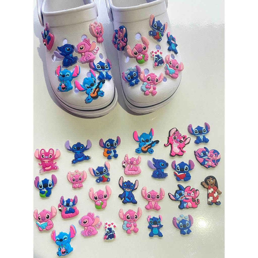 04 a 10  Pins/Bottons Emborrachados Para Babuche - Stitch