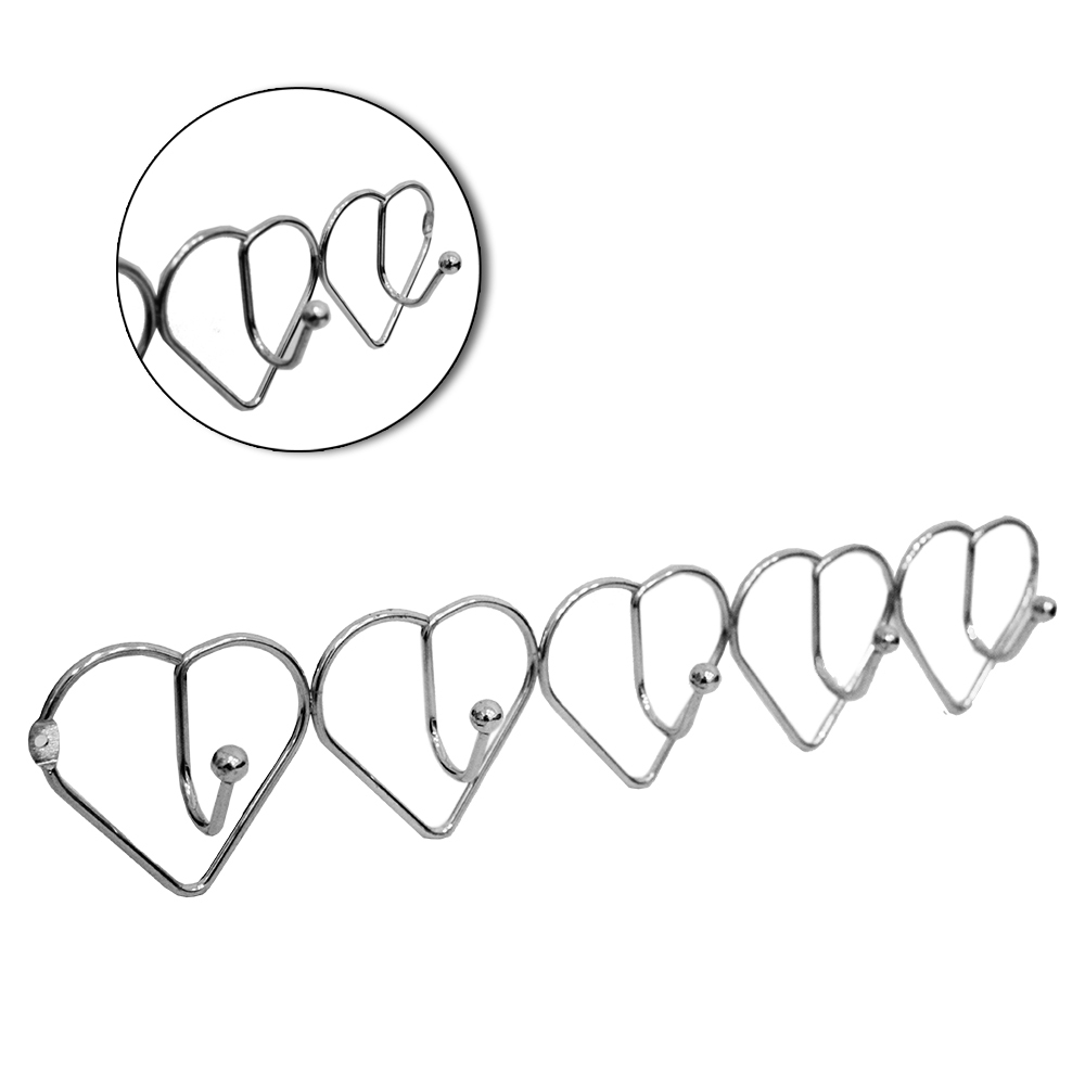 CABIDE GANCHO ARAMADO CORACAO COM 5 GANCHOS CROMADO em Oferta na Shopee