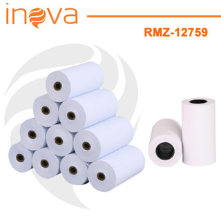 Inova Kit 10 Bobina Térmica Branco Rolo Para Mini Impressora Portátil a Prova De em Oferta na Shopee
