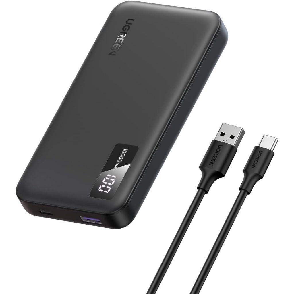 UGREEN Carregador portátil Bateria externa 10000mAh Power Bank 22,5W USB-A USB-C