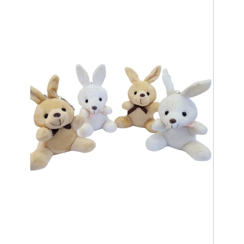 12 Coelhos Chaveiro de Pelúcia 10cm Marrom e Bege. em Oferta na Shopee