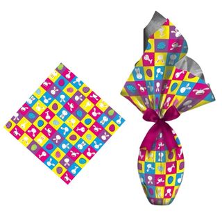 KIT 25~100 EMBALAGEM OVO DE PÁSCOA EVELOPE EXPRESS 100/150/250/350 g 24x24 ou 35x35 OFF em Oferta na Shopee