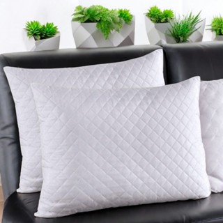 2 Travesseiros Antialérgico Antibacteriano Grande Alto e Firme Premium 50x70 16cm alt extr...