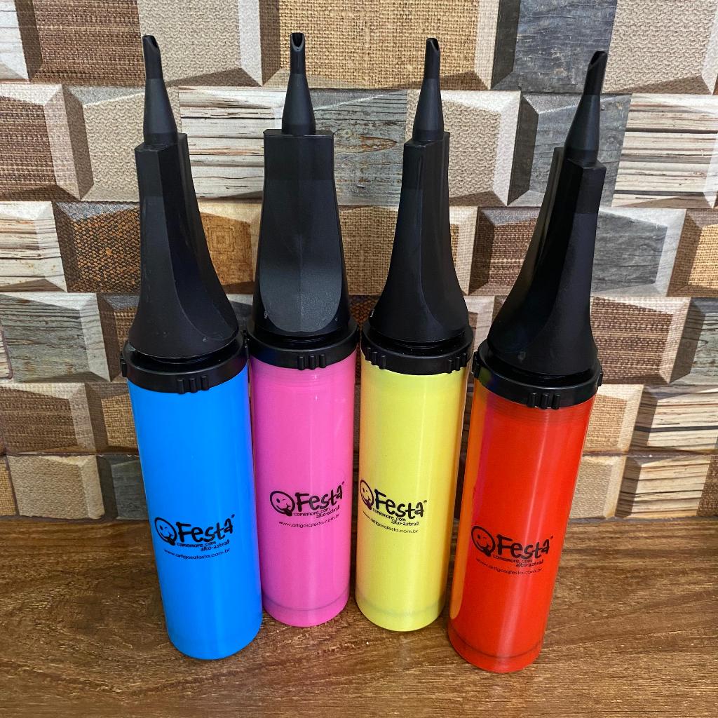 Bomba Inflador Manual Para Inflar Encher Balão Bexiga em Oferta na Shopee